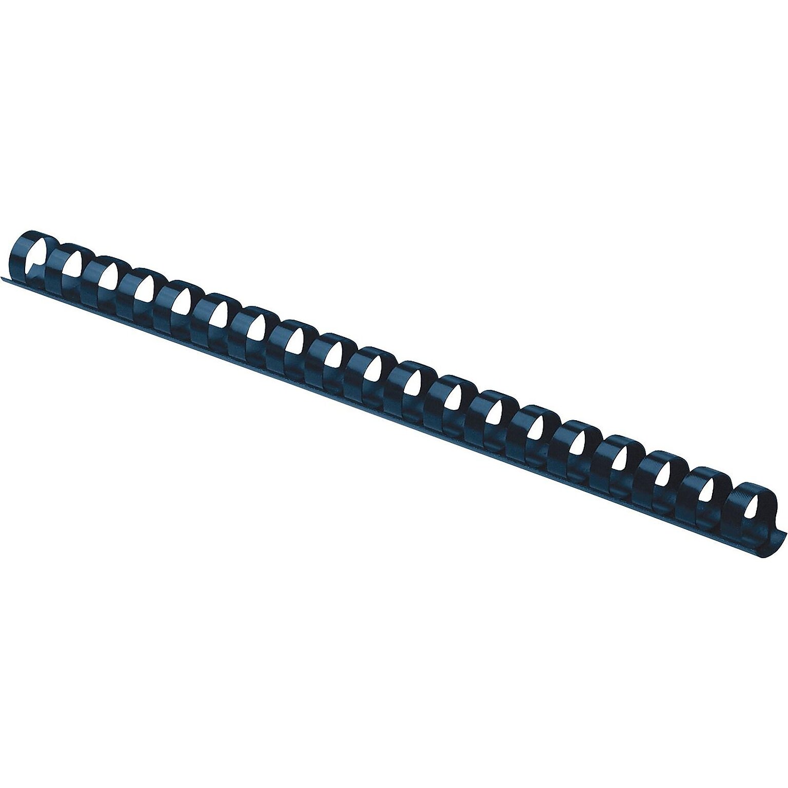 Fellowes 3/8 Plastic Binding Spine Comb, 55 Sheet Capacity, Navy, 100/Pack (52505)