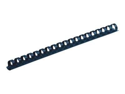 Fellowes 1/2" Plastic Binding Spine Comb, 90 Sheet Capacity, Navy, 100/Pack (52501)