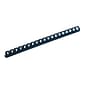 Fellowes 1/2" Plastic Binding Spine Comb, 90 Sheet Capacity, Navy, 100/Pack (52501)