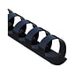 Fellowes 1/2" Plastic Binding Spine Comb, 90 Sheet Capacity, Navy, 100/Pack (52501)