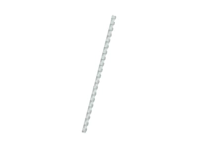 Fellowes 3/8 Plastic Binding Spine Comb, 55 Sheet Capacity, White, 100/Pack (52371)