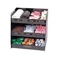 Vertiflex Vertical Condiment Plastic Organizer, Black  (VFC-1515)