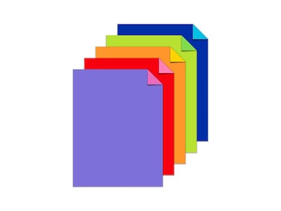  50-Sheet Astrobrights Cardstock - Primary Colors