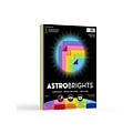 Astrobrights Double-Color 70 lb. Cardstock Paper, 8.5 x 11, Assorted Colors, 80 Sheets/Pack (98883