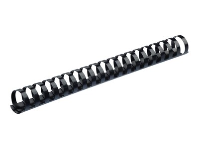 Fellowes 3/4" Plastic Binding Spine Comb, 150 Sheet Capacity, Black, 100/Pack (52367)