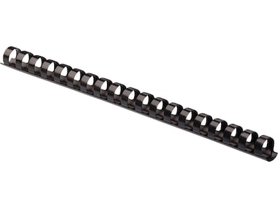 Fellowes 5/8 Plastic Binding Spine Comb, 120 Sheet Capacity, Black, 100/Pack (52327)