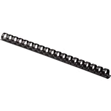 Fellowes 5/8 Plastic Binding Spine Comb, 120 Sheet Capacity, Black, 100/Pack (52327)