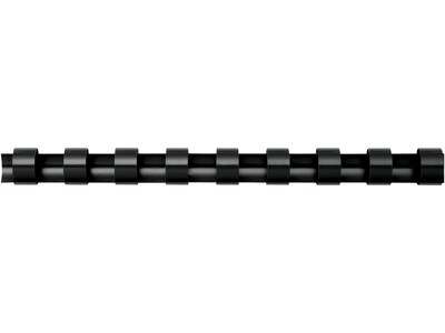 Fellowes 5/16" Plastic Binding Spine Comb, 40 Sheet Capacity, Black, 100/Pack (52507)