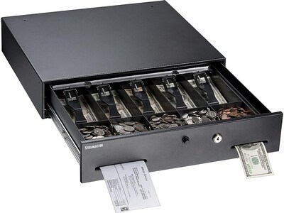 MMF STEELMASTER Cash Drawer, 10 Compartments, Black (225-1060-01)