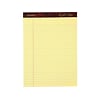 Ampad Gold Fibre Notepads, 8.5 x 11.75, Legal Rule, Canary, 50 Sheets/Pad, 12 Pads/Pack (TOP 20-02