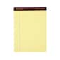 Ampad Gold Fibre Notepads, 8.5" x 11.75", Legal Rule, Canary, 50 Sheets/Pad, 12 Pads/Pack (TOP 20-020R)
