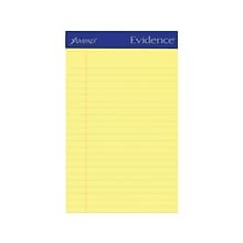 Ampad Evidence Notepads, 5 x 8, College Rule, Canary, 50 Sheets/Pad, 12 Pads/Pack (TOP20-204)