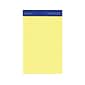 Ampad Evidence Notepads, 5" x 8", College Rule, Canary, 50 Sheets/Pad, 12 Pads/Pack (TOP20-204)