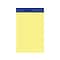 Ampad Notepads, 5 x 8, College Rule, Canary, 50 Sheets/Pad, 12 Pads/Pack (TOP20-204)