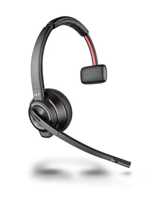 Plantronics Savi 8210 Wireless Noise Canceling Mono Headset, Over-the-Head, Black (207309-01)