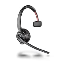 Plantronics Savi 8200 Series W8210-M Wireless Noise Canceling Mono Headset, Over-the-Head, Black (20