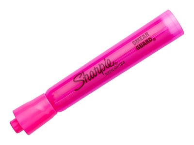 Sharpie Tank Highlighter, Chisel Tip, Pink, Dozen (25009)