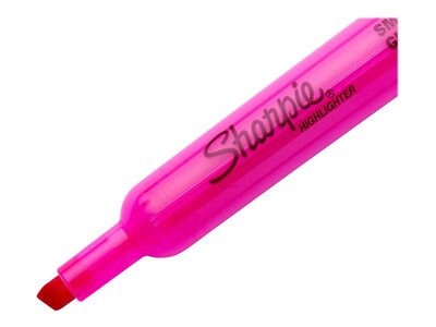 Sharpie Tank Highlighter, Chisel Tip, Pink, Dozen (25009)