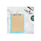 JAM Paper Plastic Clipboard, Translucent Blue (340926882)