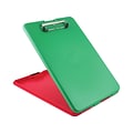 Saunders Show2Know Plastic Storage Clipboard, Red/Green (00580)