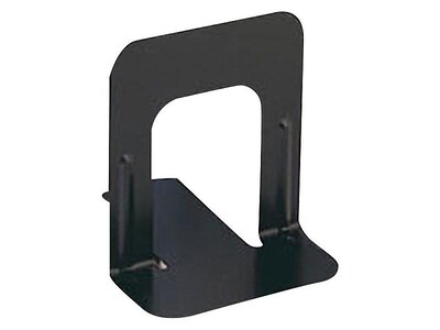 STEELMASTER Deluxe 5.88 Steel Bookends, Black, Pair (241009104)