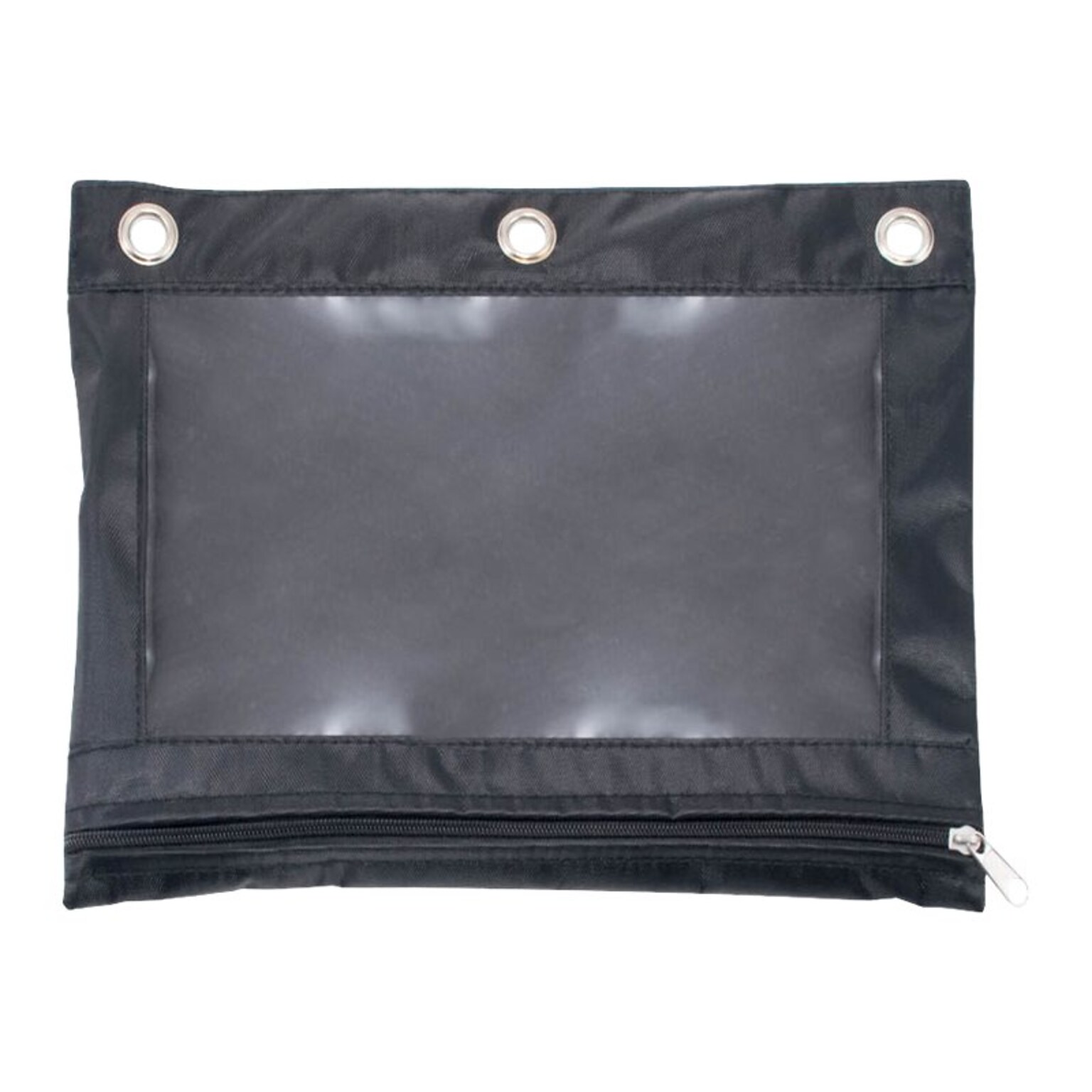 Advantus Zipper Pencil Pouch, Black (67024)