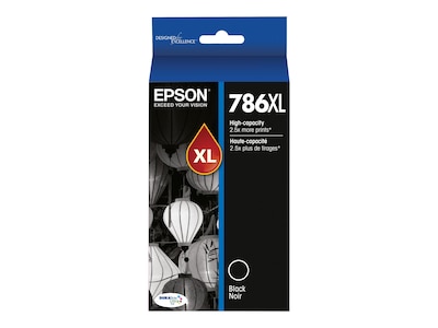 Epson T786XL Black/Cyan/Magenta/Yellow High Yield Ink Cartridge, 4/Pack