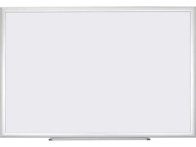 U Brands Basics Melamine Dry-Erase Whiteboard, Aluminum Frame, 6 x 4 (033U00-01)