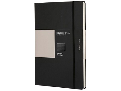 Moleskine Folio Notebook, Hard Cover, 8.5 x 11, College Ruled, 88 Sheets, Black (620855)