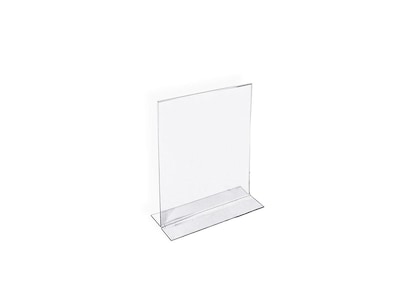 Azar Sign Holders, 4 x 6, Clear Acrylic, 10/Pack (152726)