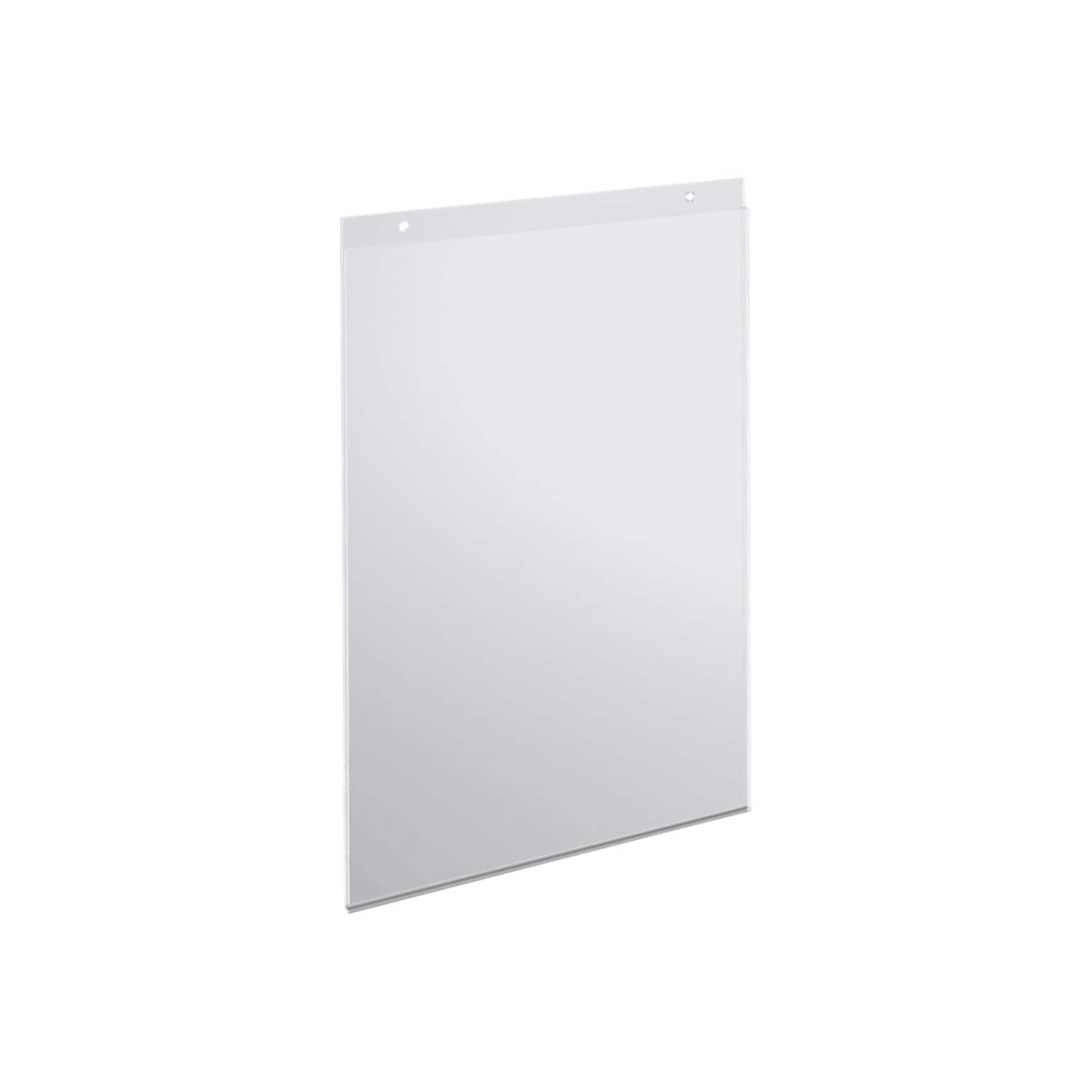 Azar Displays Sign Holders, 11W x 17H, Clear, 10/Pack (162708)