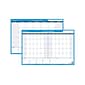 AT-A-GLANCE 30-60 Day 24"H x 36"W Dry Erase Monthly Wall Calendar, Blue (PM233 28)