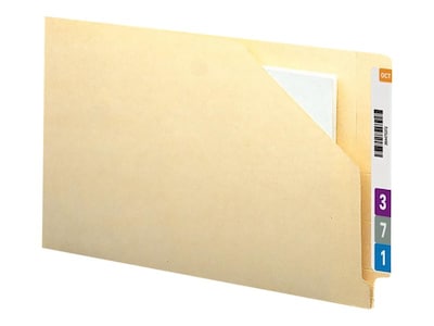 Letter Size Manila File Folders Jacket Reinforced Straight-Cut Tab 5 Pack 1.5 Inch Jackets 