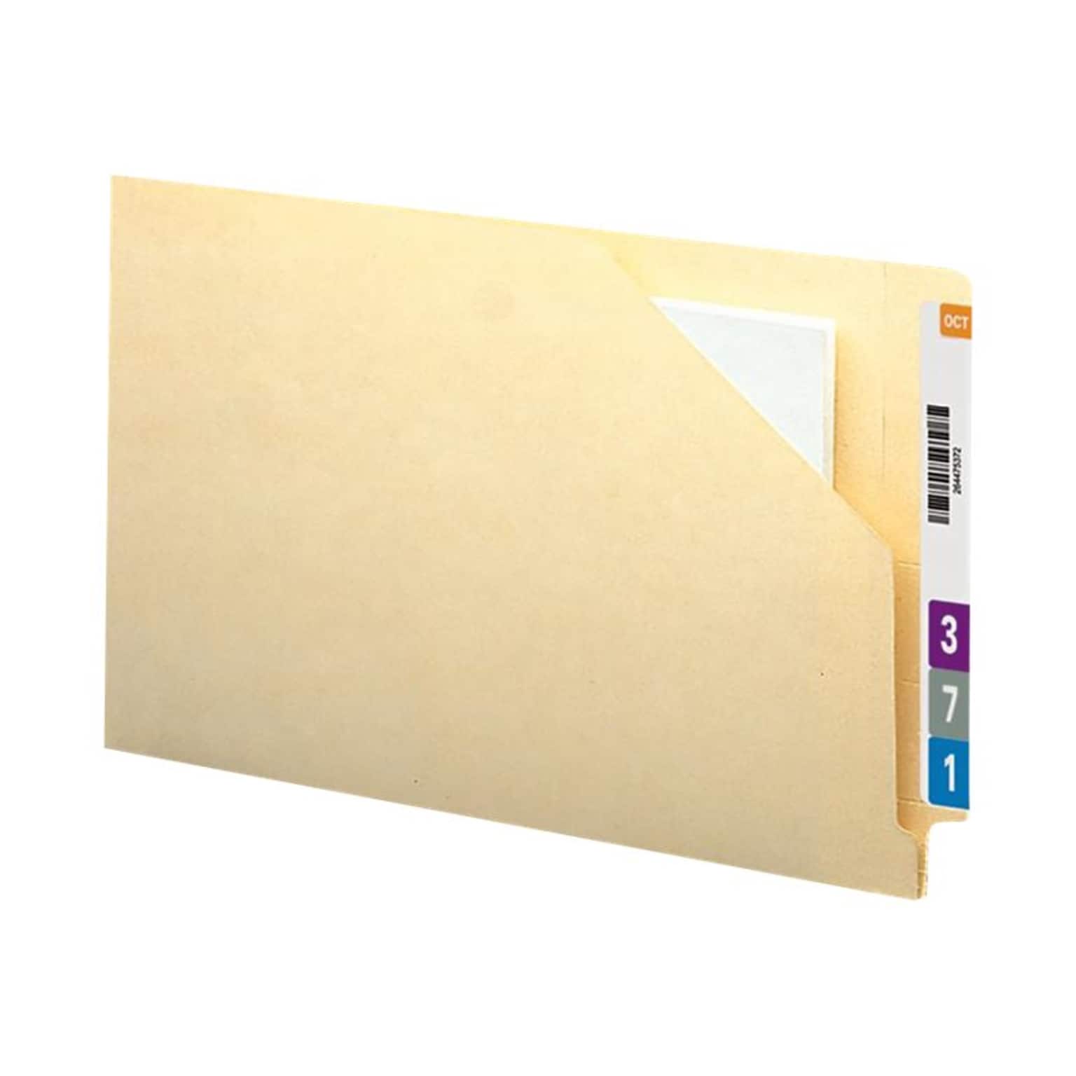Smead End Tab File Jackets, Reinforced Straight-Cut Tab, 1.5 Expansion, Legal Size, Manila, 100/Box (76700)