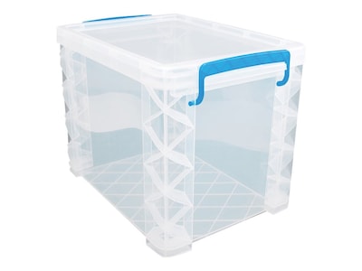 Advantus Super Stacker File Box, Letter Size, Clear (36872)