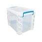 Advantus Super Stacker File Box, Letter Size, Clear (36872)
