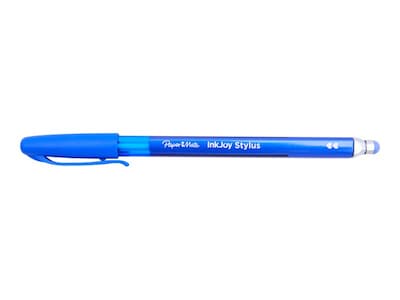 Paper Mate InkJoy 2 in 1 Stylus Ballpoint Pen, Medium Point, Blue Ink, Dozen (1951349)