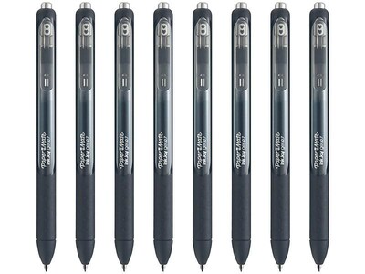 Paper Mate InkJoy Retractable Gel Pen, Medium Point, Black Ink, 8/Pack (1958856)