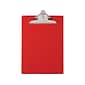 Saunders US-Works Plastic Clipboard, Letter Size, Red (21601)