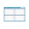 AT-A-GLANCE 90-120 Day 24H x 36W Dry Erase Monthly Wall Calendar, Reversible, Blue (PM239 28)