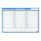 AT-A-GLANCE 90-120 Day 24"H x 36"W Dry Erase Monthly Wall Calendar, Reversible, Blue (PM239 28)