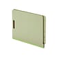 Pendaflex Pressboard End Tab Classification Folders, Letter Size, 6 Sections, Light Green, 10/Box (PFX 23224)