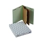 Pendaflex Pressboard End Tab Classification Folders, Letter Size, 6 Sections, Light Green, 10/Box (PFX 23224)