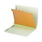 Pendaflex Pressboard End Tab Classification Folders, Letter Size, 6 Sections, Light Green, 10/Box (PFX 23224)