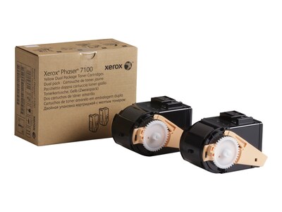 Xerox 106R02604 Yellow Standard Yield Toner Cartridge, Prints Up to 4,500 Pages, 2/Pack