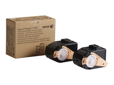Xerox 106R02604 Yellow Standard Yield Toner Cartridge, 2/Pack