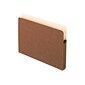 Pendaflex 10% Recycled Reinforced File Pocket, 3 1/2 Expansion, Letter Size, Redrope, 25/Box (1524E