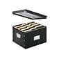 Snap-N-Store Collapsible Storage Box, Letter/Legal Size, Black (SNS01536)