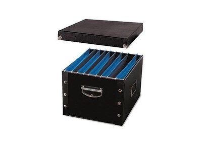 Snap-N-Store Collapsible Storage Box, Letter/Legal Size, Black (SNS01536)