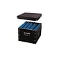 Snap-N-Store Collapsible Storage Box, Letter/Legal Size, Black (SNS01536)